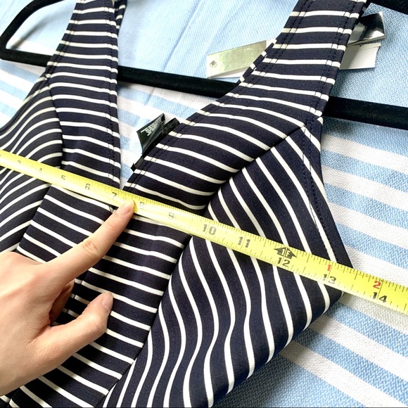 NWT AQUA Scuba Neoprene Striped Dress - Picture 6 of 16